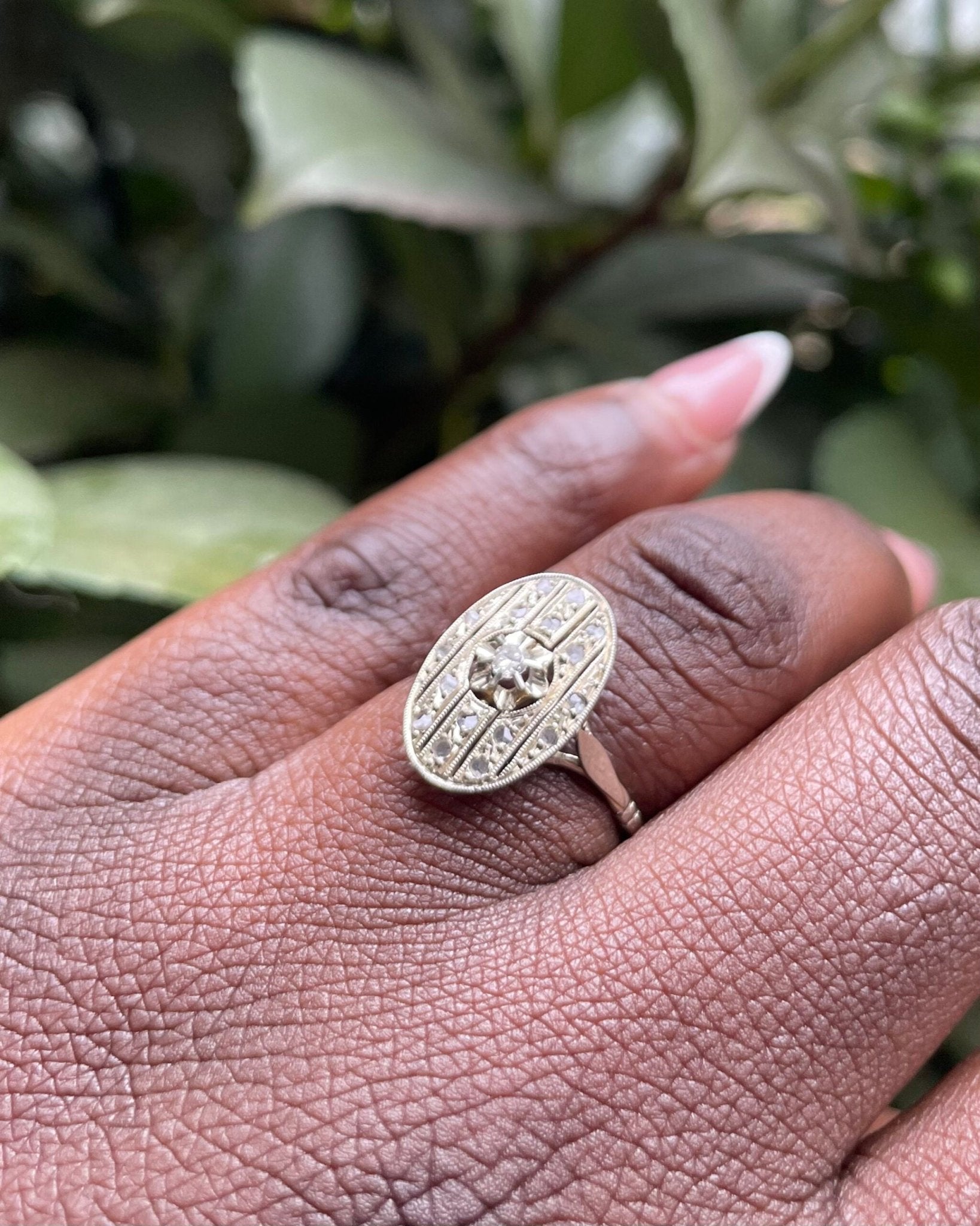 Bague Art - Déco Diamants "Flavienne" - Elliade Paris