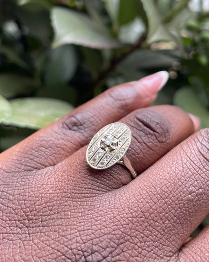Bague Art - Déco Diamants &quot;Flavienne&quot; - Elliade Paris