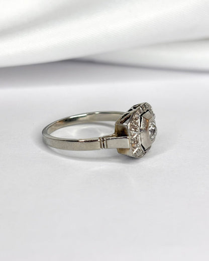 Bague Art Déco Diamants "Gloria" - Elliade Paris