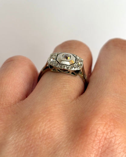 Bague Art Déco Diamants "Gloria" - Elliade Paris