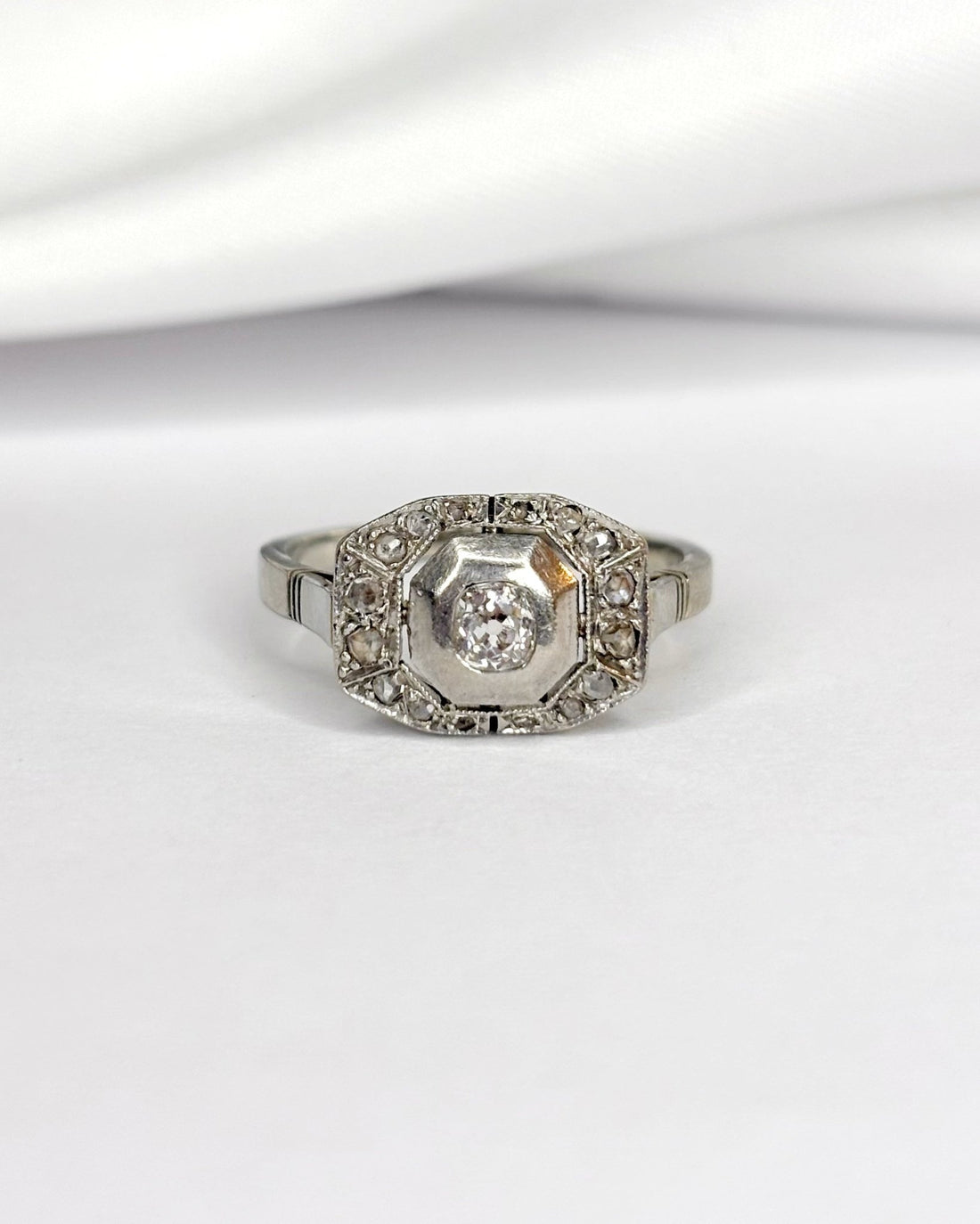 Bague Art Déco Diamants "Gloria" - Elliade Paris