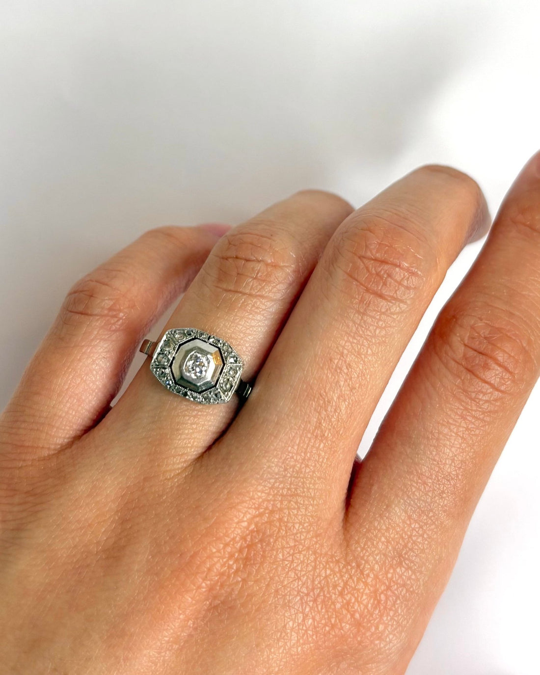 Bague Art Déco Diamants "Gloria" - Elliade Paris