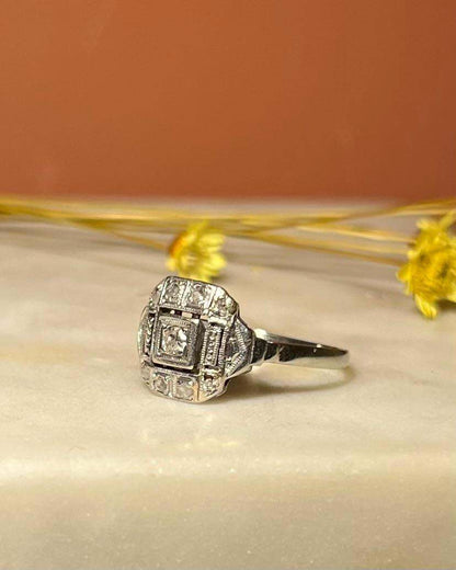 Bague Art-Déco Diamants &quot;Oriane&quot;