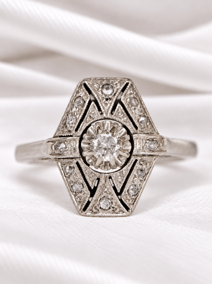 Bague Art-Déco Diamants "Heloise" - Elliade Paris