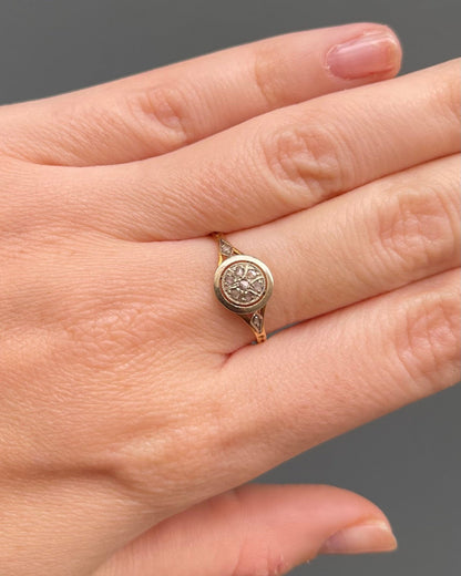 Bague Art - Déco Diamants &quot;Isidore&quot; - Elliade Paris
