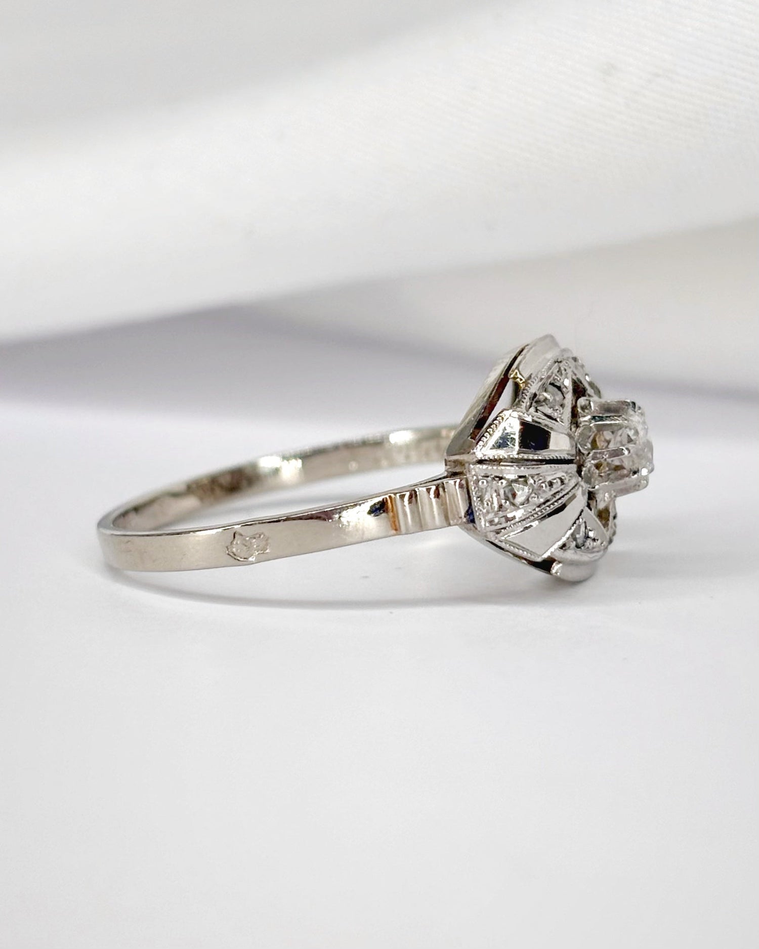 Bague Art - Déco Diamants "Isolde" - Elliade Paris