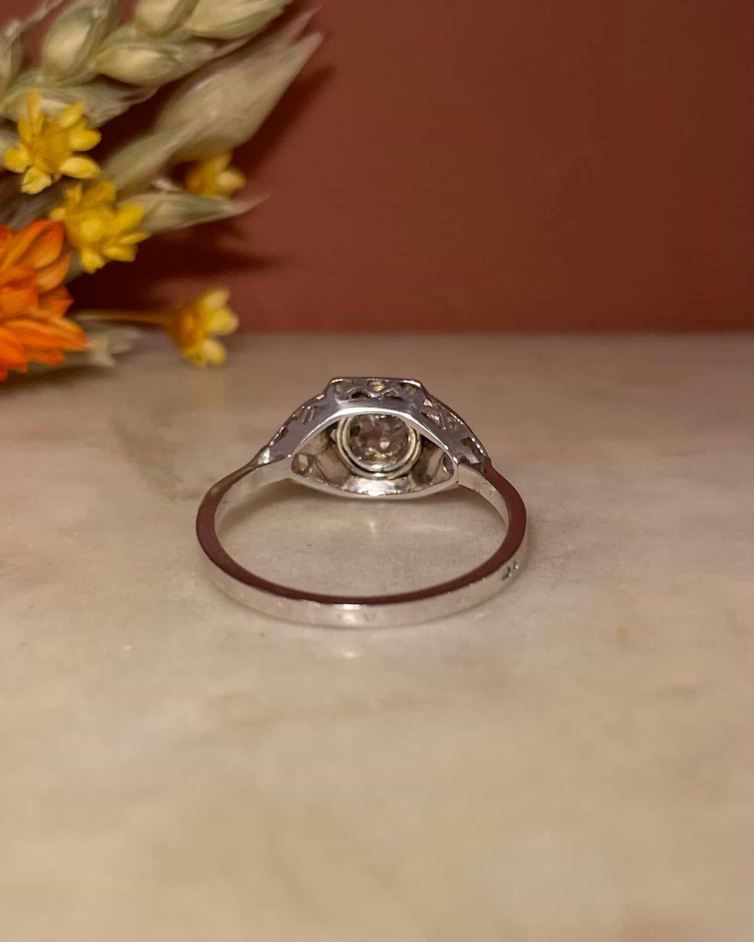 Bague Art - déco Diamants &quot;Jérico&quot; - Elliade Paris