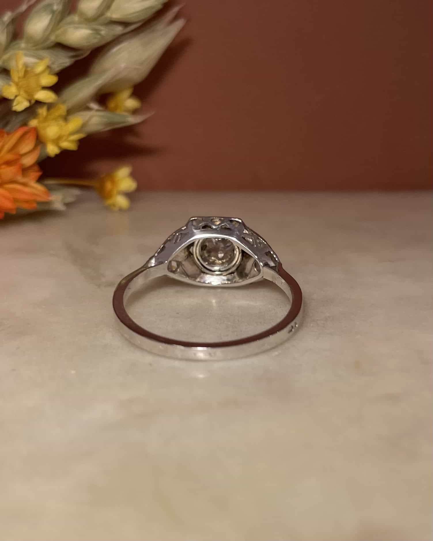 Bague Art - déco Diamants &quot;Jérico&quot; - Elliade Paris