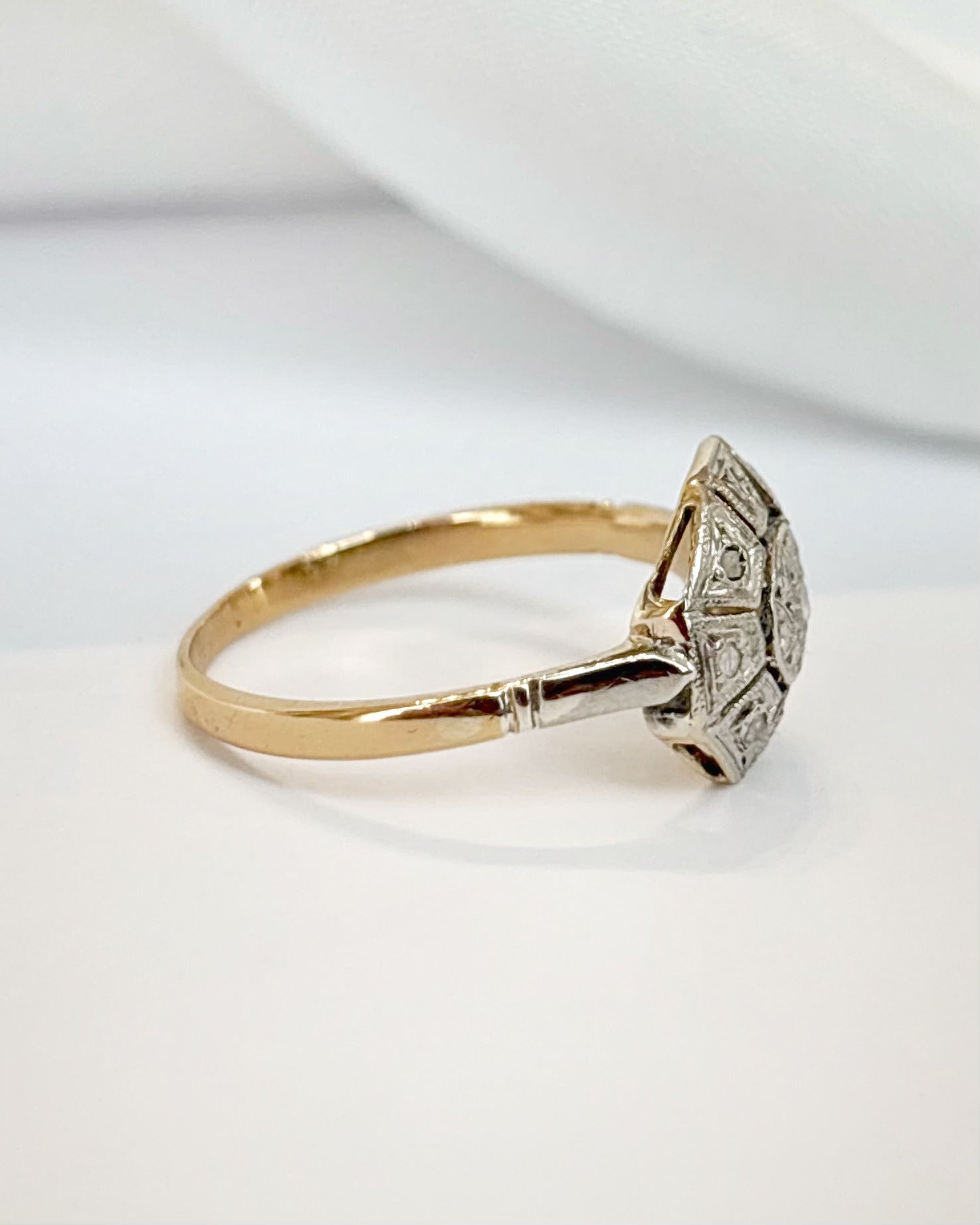 Bague Art-Déco Diamants "Joshua" - Elliade Paris