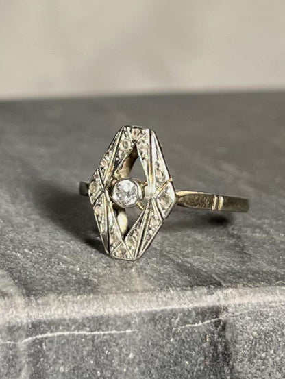 Bague Art Déco Diamants &quot;Jude&quot; - Elliade Paris