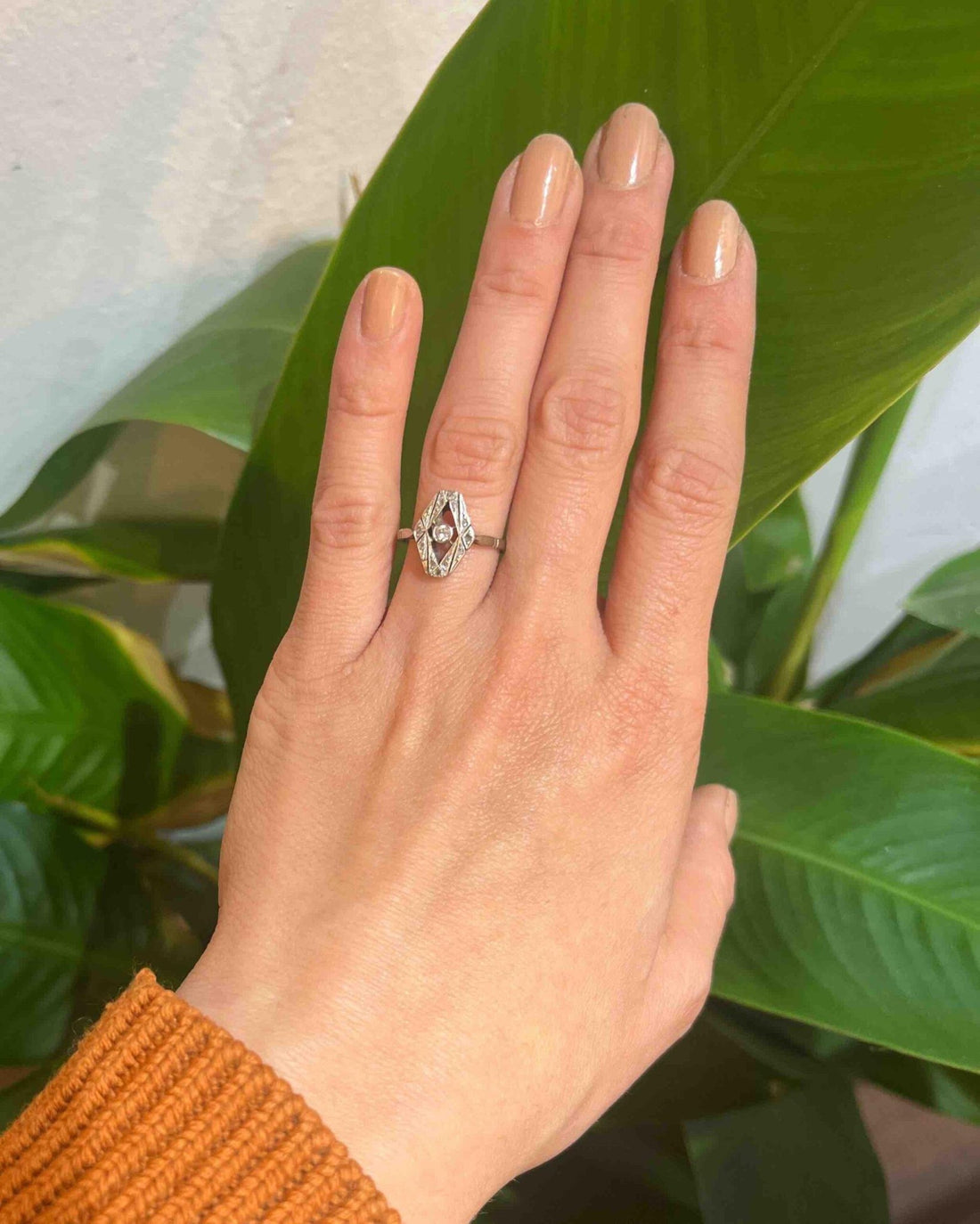 Bague Art Déco Diamants &quot;Jude&quot; - Elliade Paris