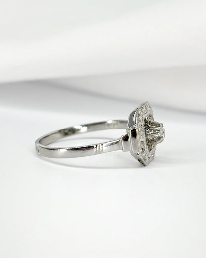 Bague Art - Déco Diamants "Julia" - Elliade Paris