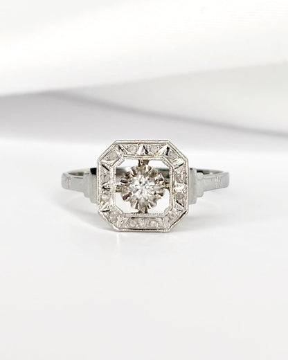 Bague Art - Déco Diamants "Julia" - Elliade Paris