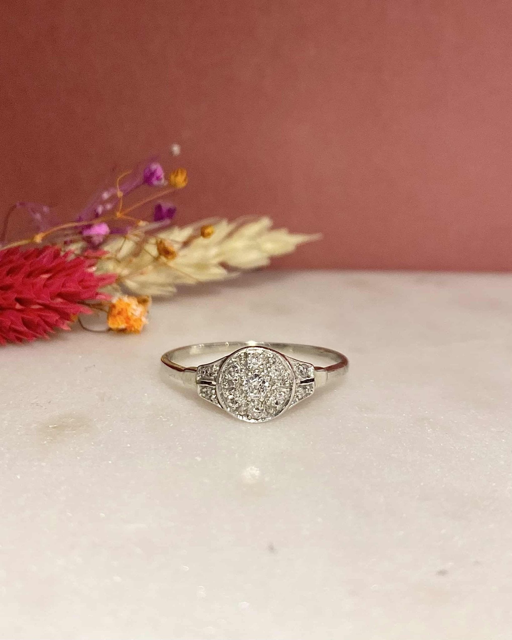 Bague Art - Déco Diamants "Julinne" - Elliade Paris