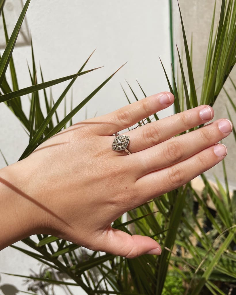 Bague Art Déco Diamants "Karla" - Elliade Paris