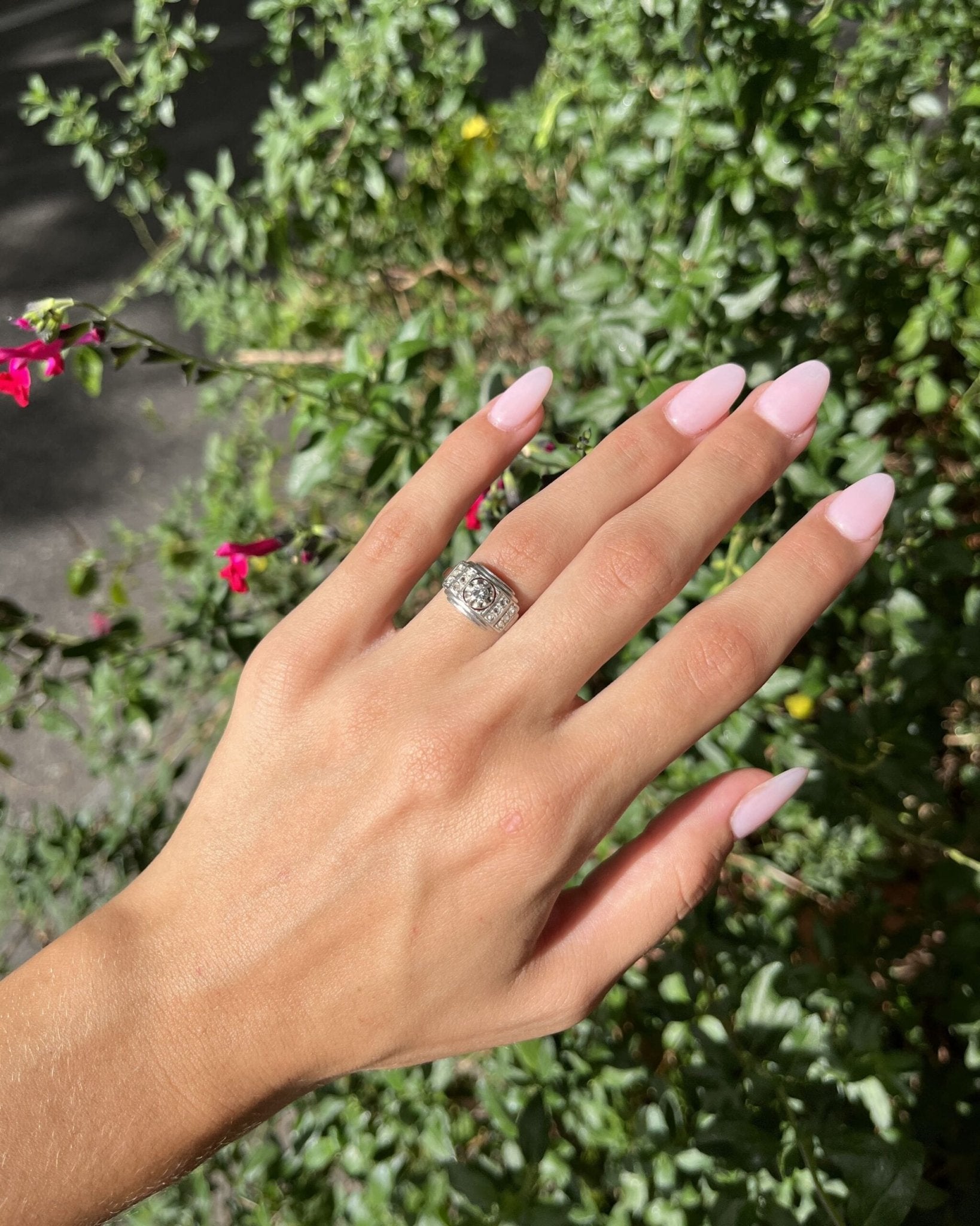 Bague Art - déco diamants &quot;Keyda&quot; - Elliade Paris