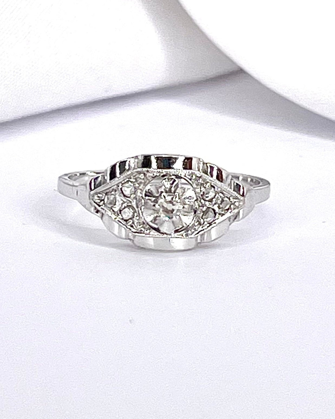 Bague Art-Déco Diamants "Laurie" - Elliade Paris