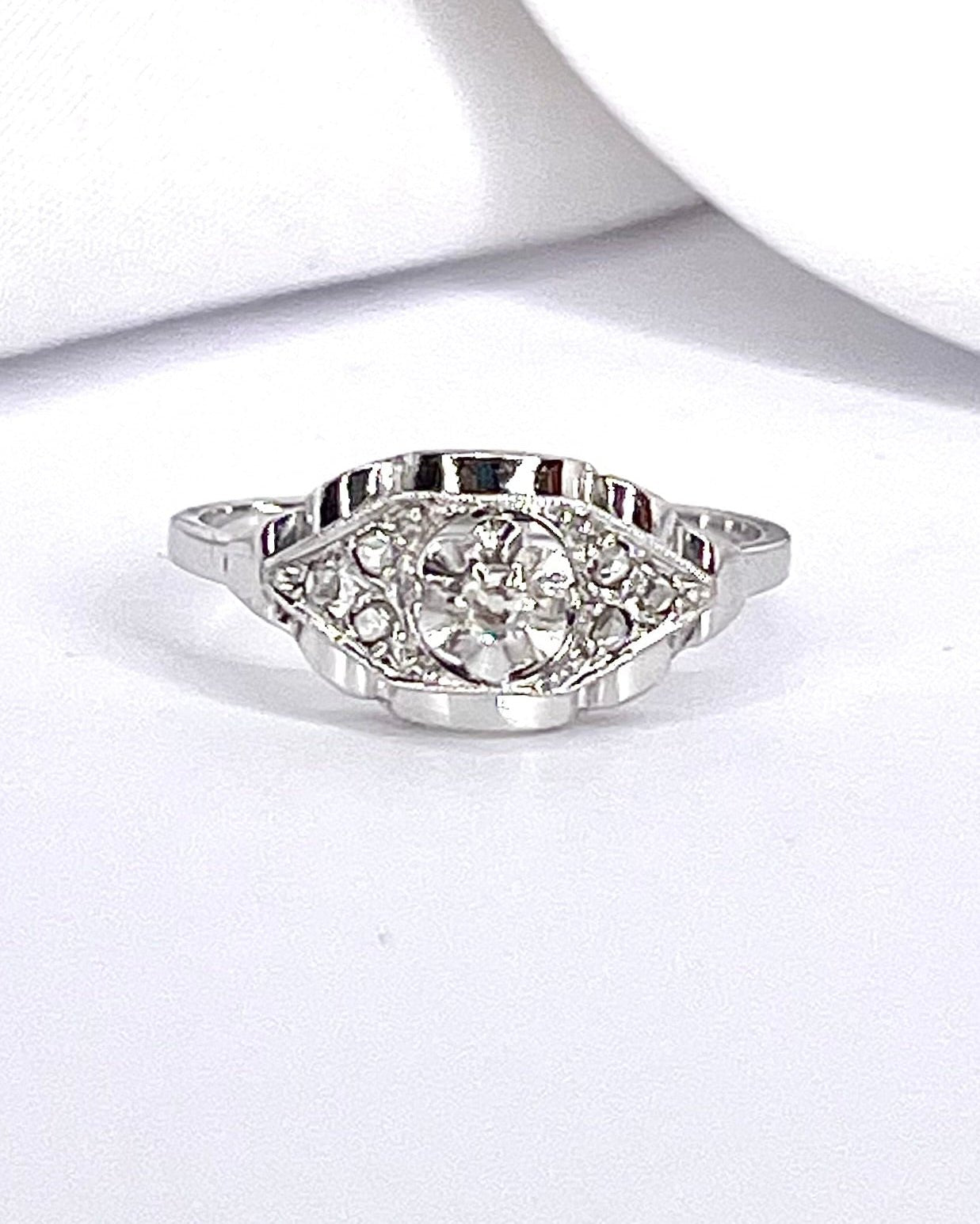 Bague Art-Déco Diamants "Laurie" - Elliade Paris
