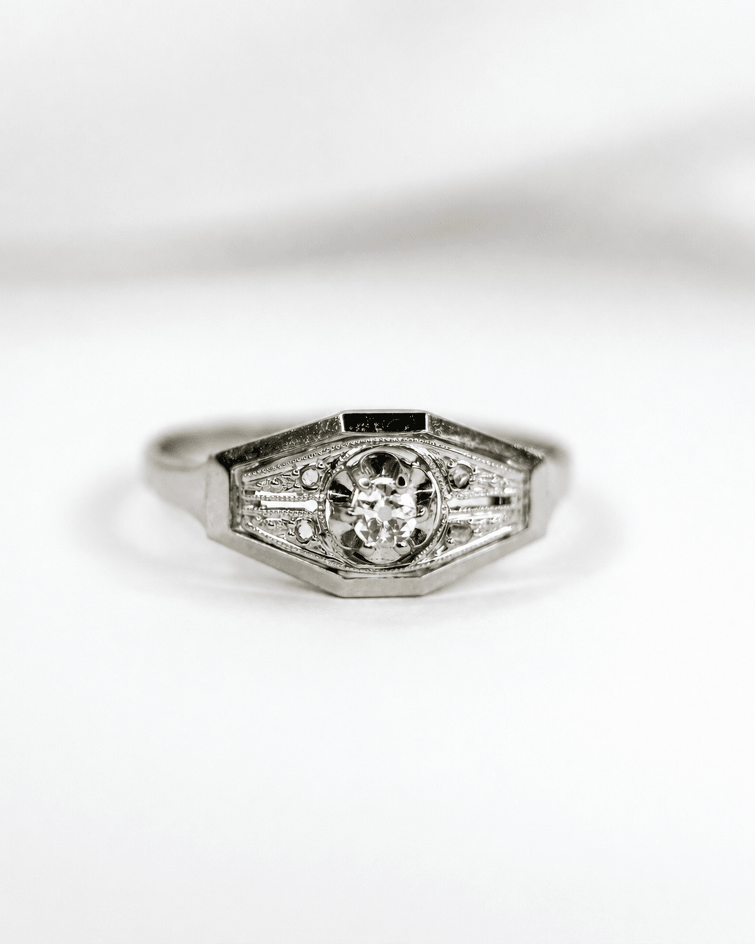 Bague Art-Déco Diamants "Lédio" - Elliade Paris