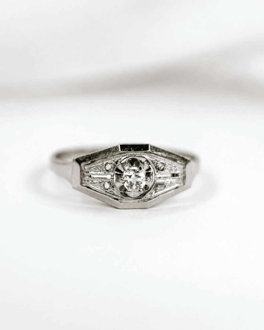 Bague Art-Déco Diamants "Lédio" - Elliade Paris