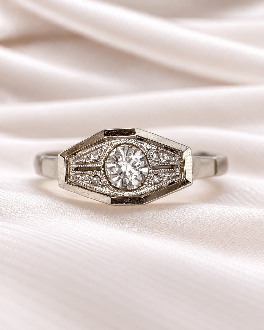 Bague Art-Déco Diamants "Lédio" - Elliade Paris
