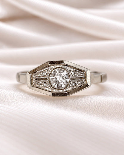 Bague Art-Déco Diamants "Lédio" - Elliade Paris