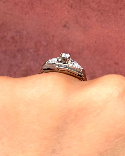 Bague Art-Déco Diamants "Lédio" - Elliade Paris