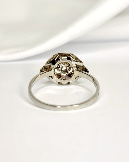 Bague Art - Déco Diamants "Leona" - Elliade Paris
