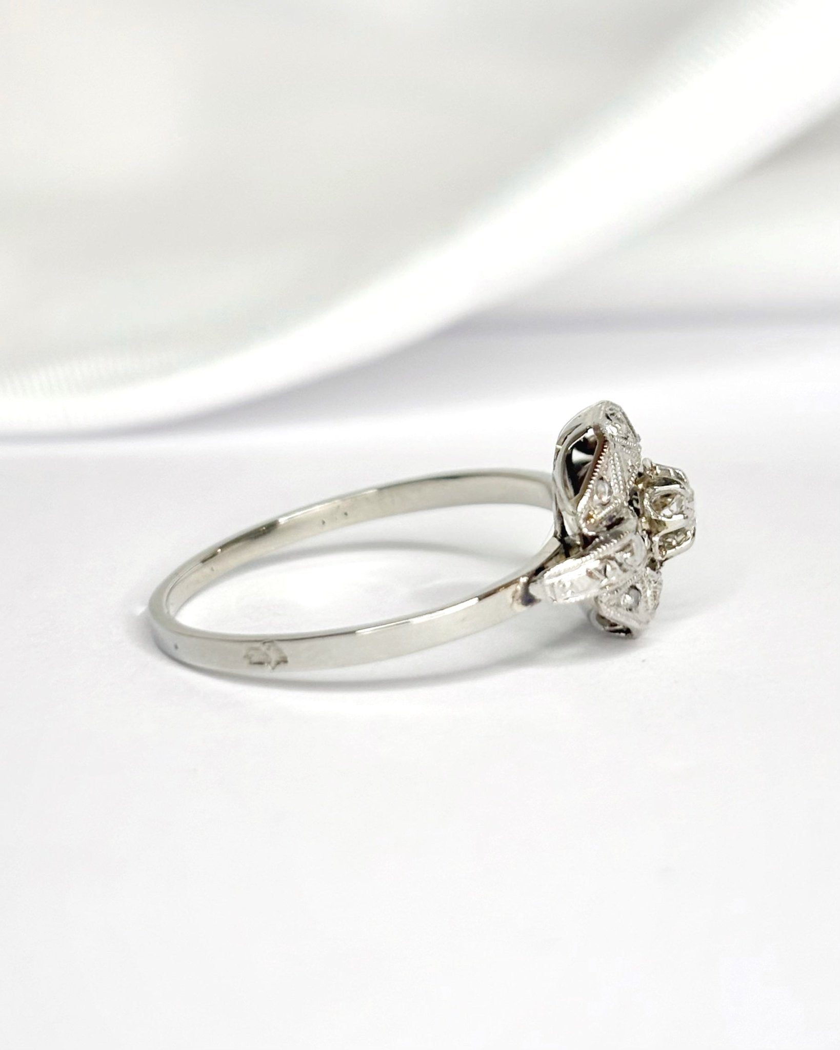 Bague Art - Déco Diamants "Leona" - Elliade Paris