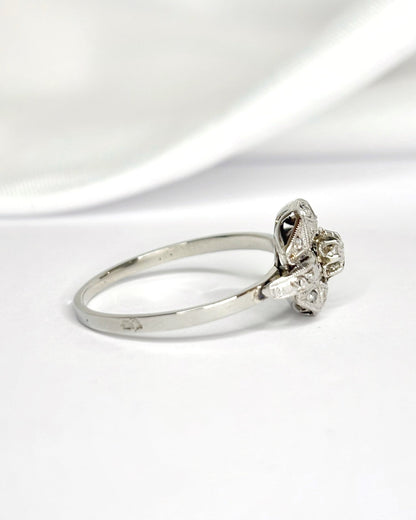 Bague Art - Déco Diamants "Leona" - Elliade Paris