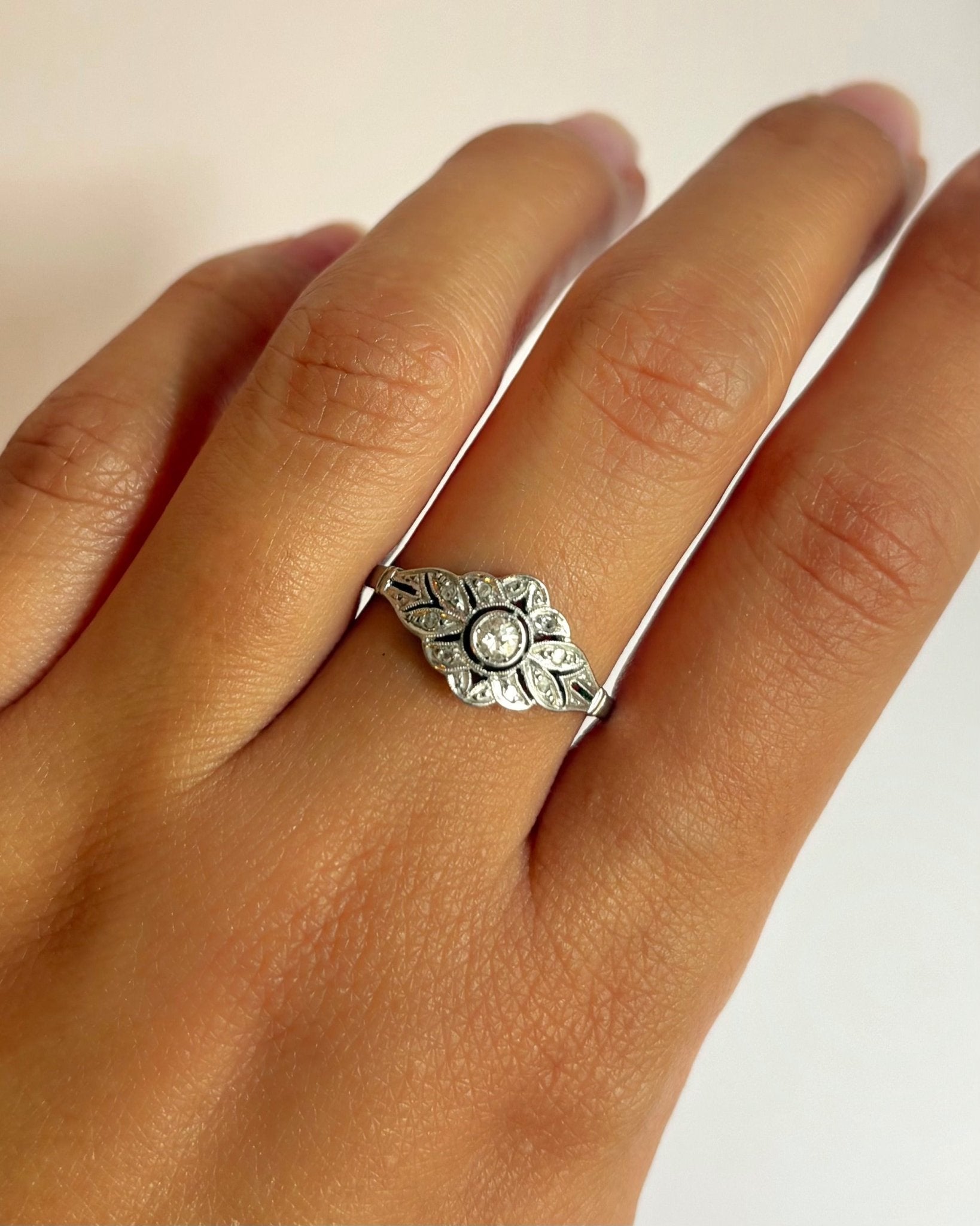 Bague Art-Déco Diamants "Letizia" - Elliade Paris