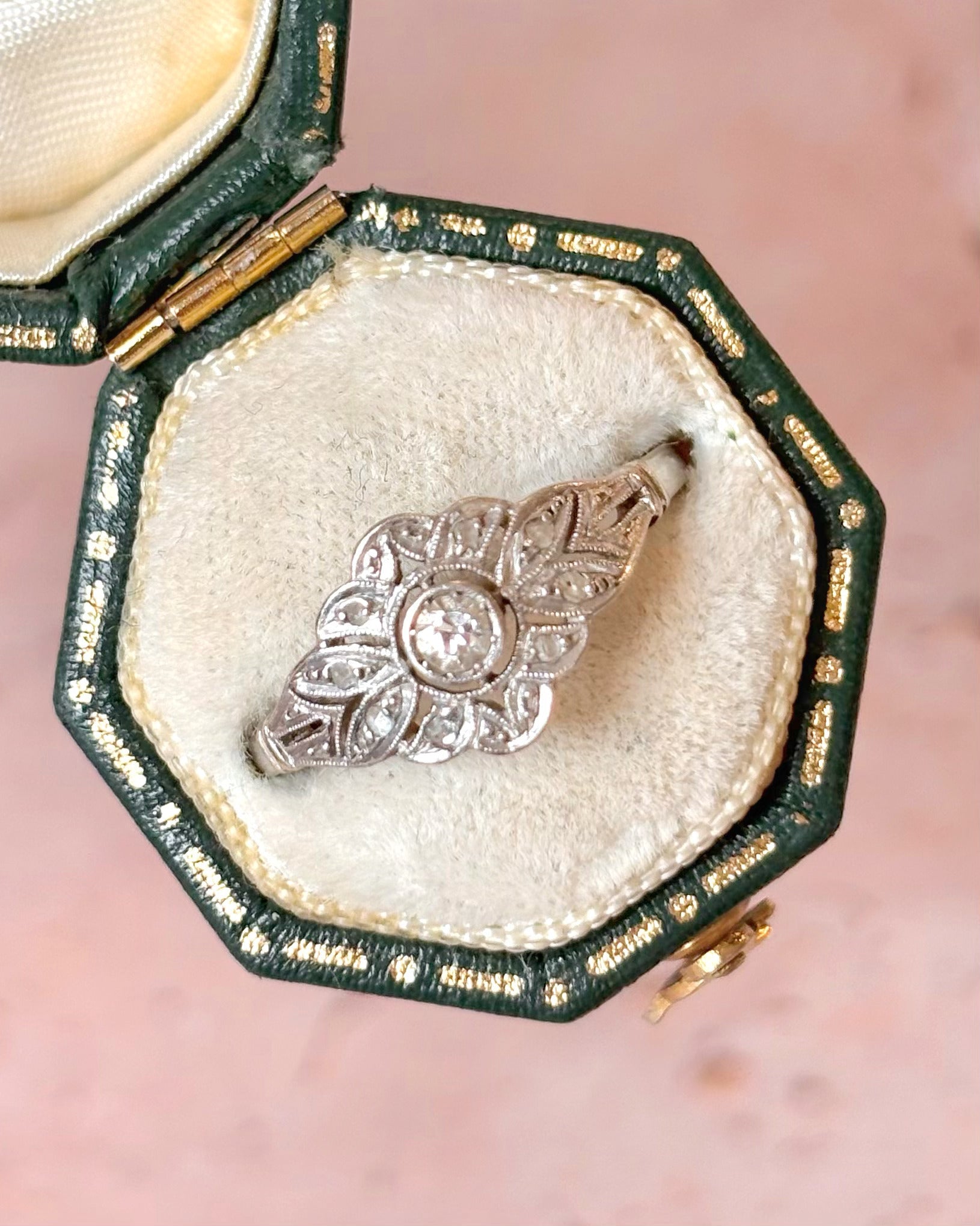 Bague Art-Déco Diamants "Letizia" - Elliade Paris