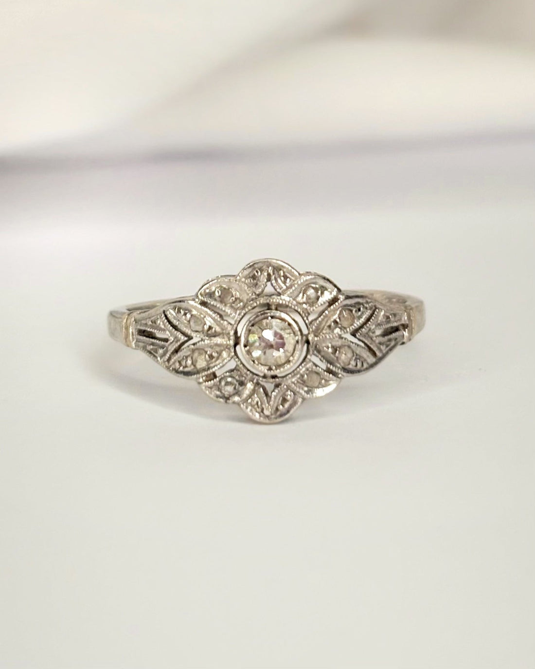 Bague Art-Déco Diamants "Letizia" - Elliade Paris