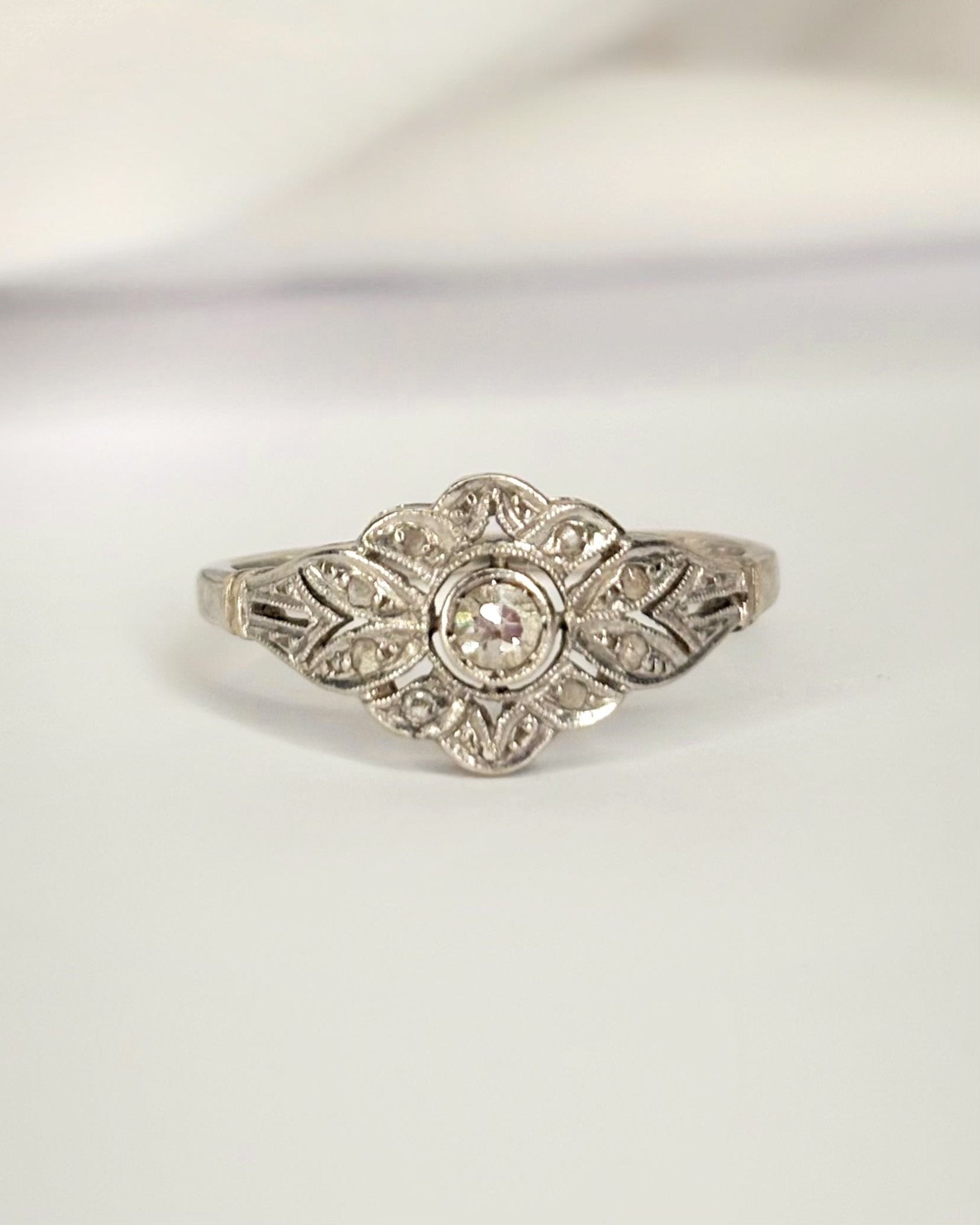 Bague Art-Déco Diamants "Letizia" - Elliade Paris