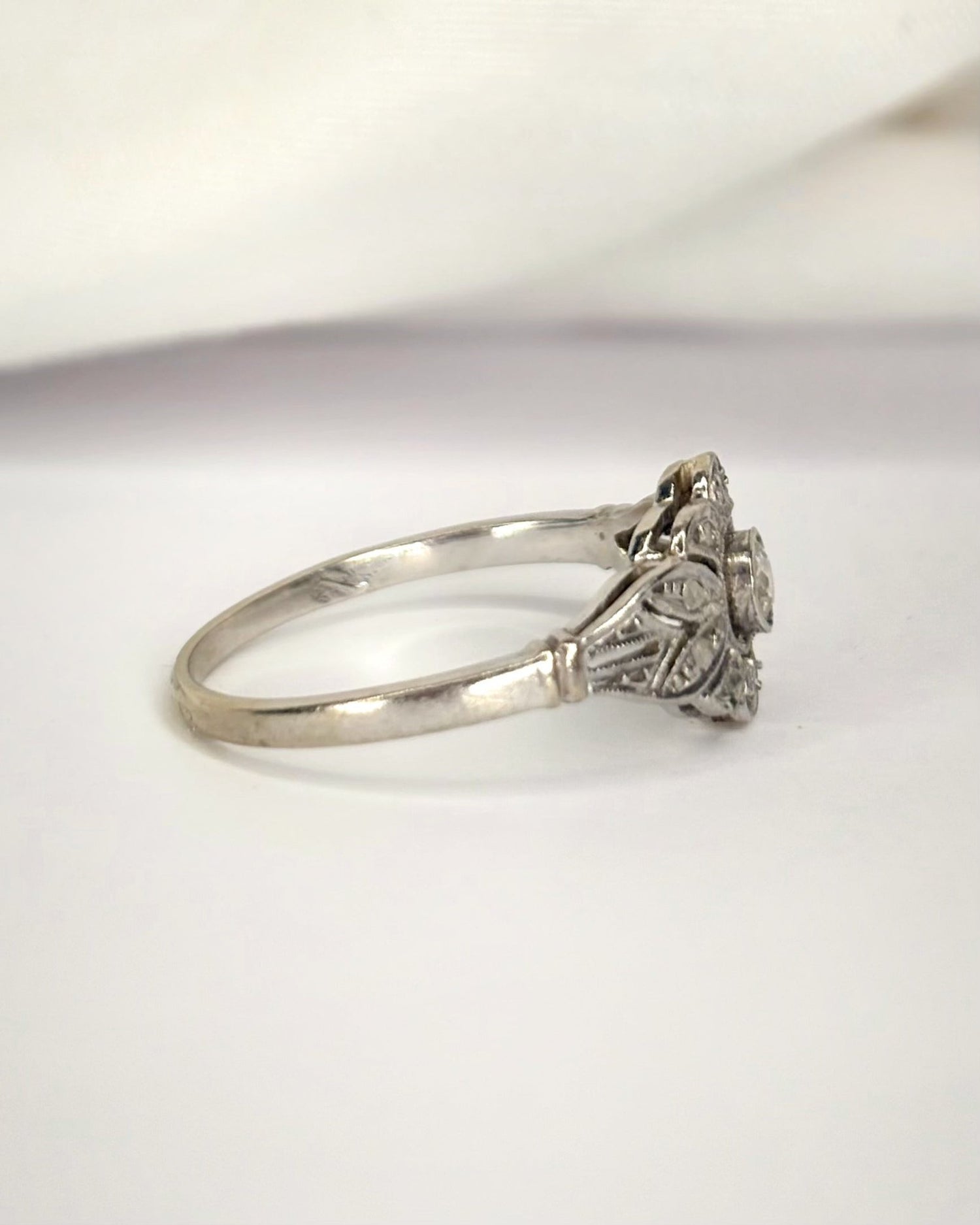 Bague Art-Déco Diamants "Letizia" - Elliade Paris
