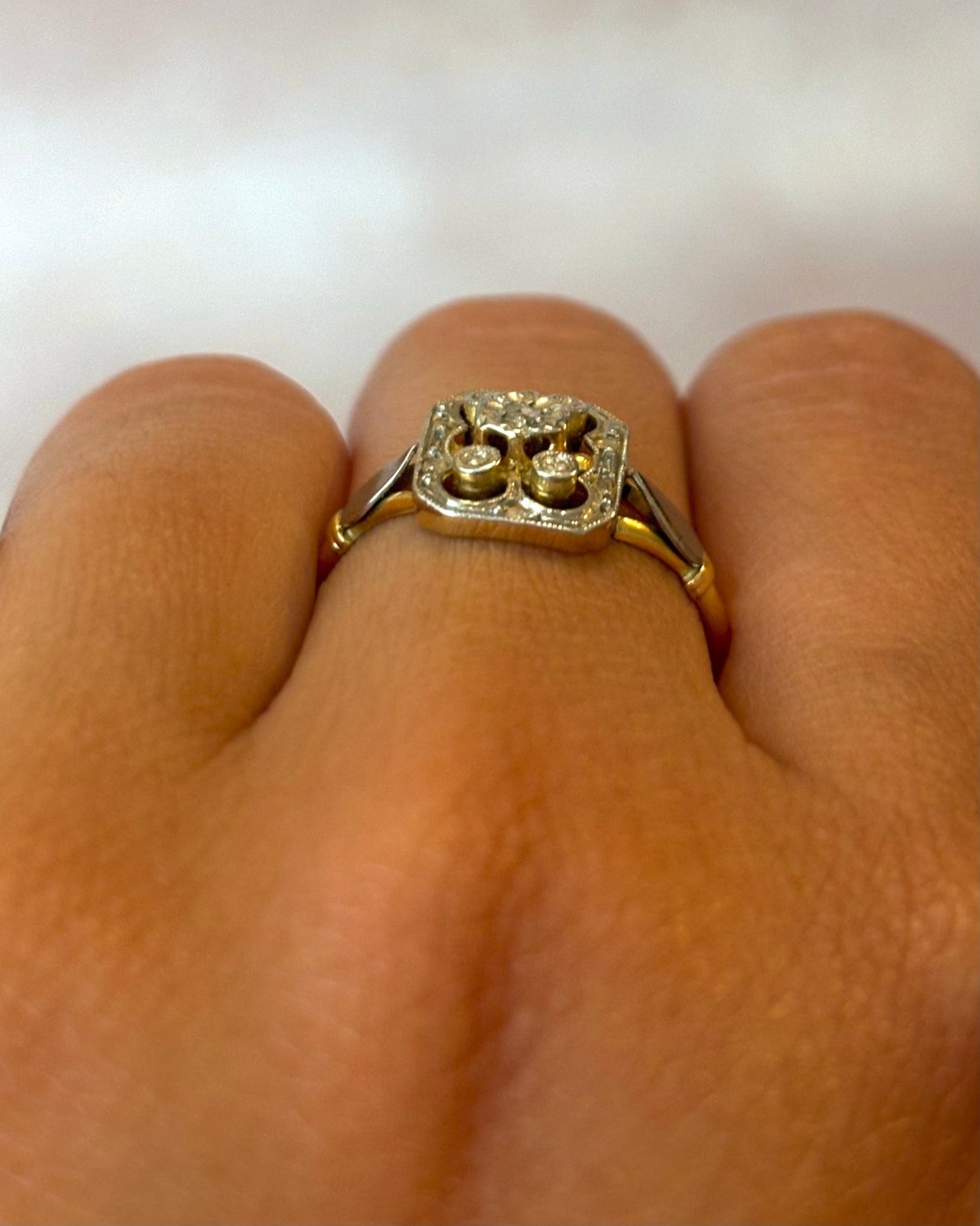 Bague Art-Déco Diamants "Lila" - Elliade Paris