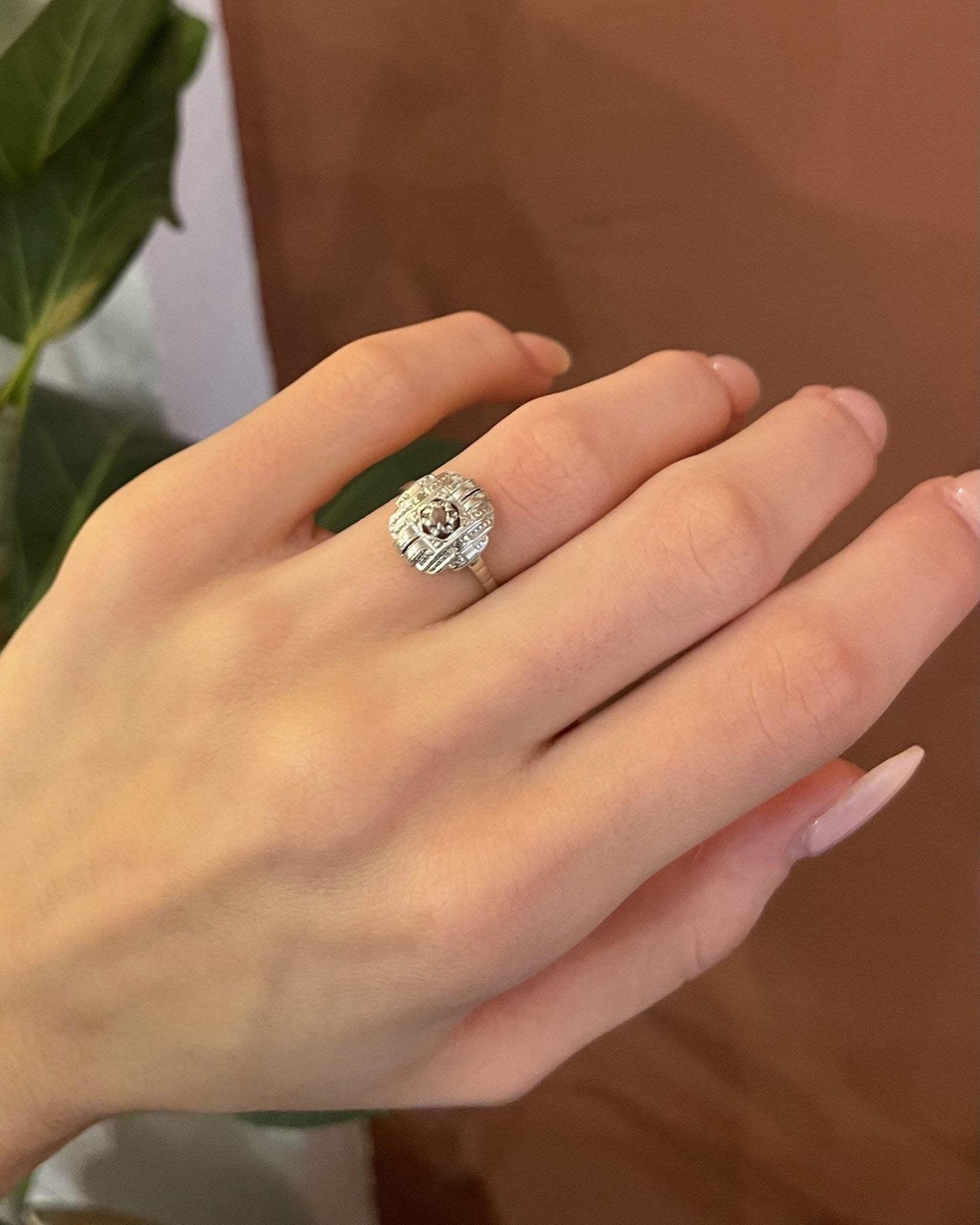Bague Art - déco Diamants &quot;Lilwenn&quot; - Elliade Paris