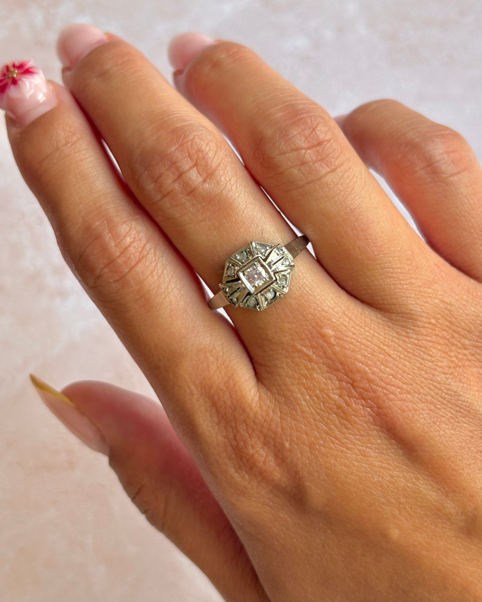 Bague Art-Déco Diamants "Linette" - Elliade Paris