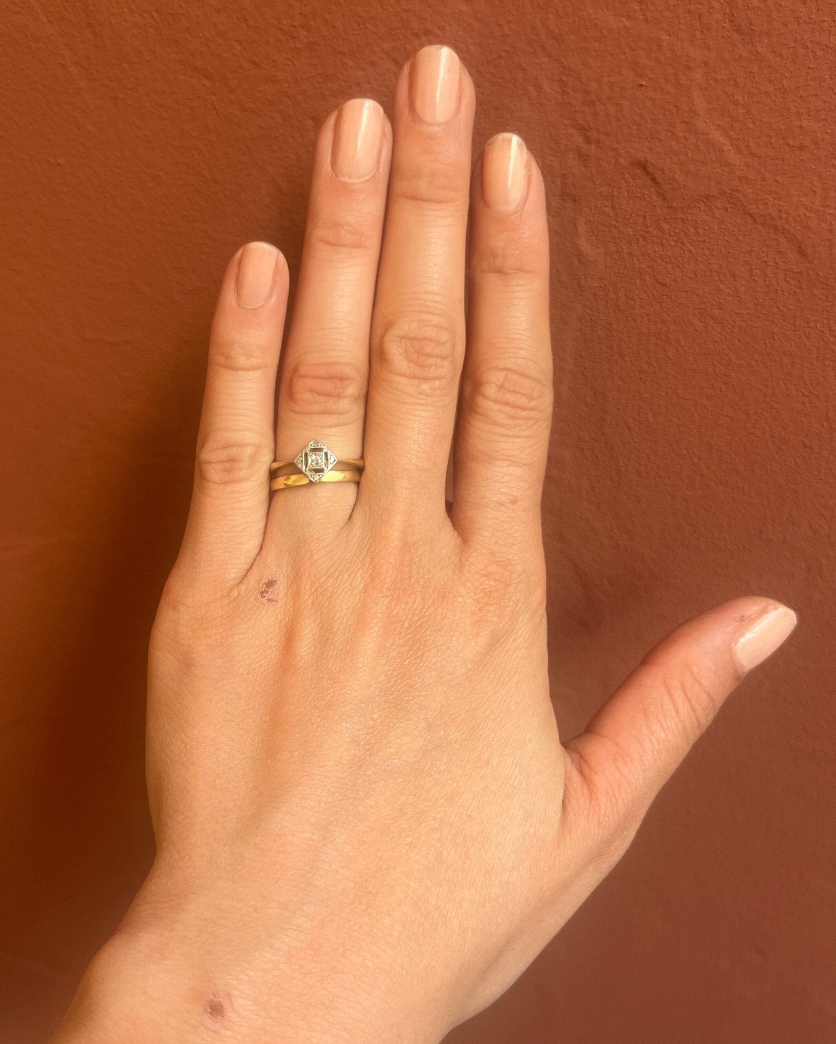 Bague Art Déco Diamants "Lisana" - Elliade Paris