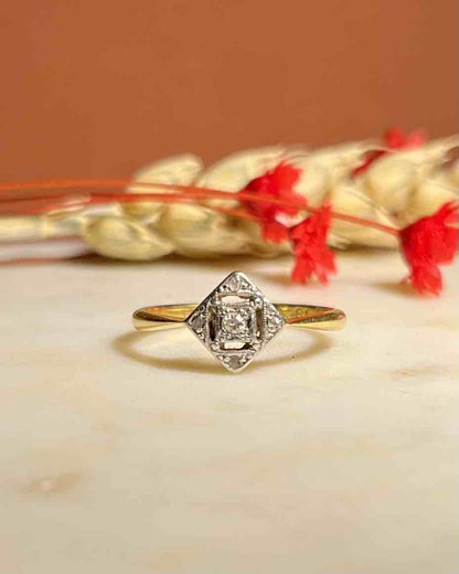 Bague Art Déco Diamants &quot;Lisana&quot; - Elliade Paris
