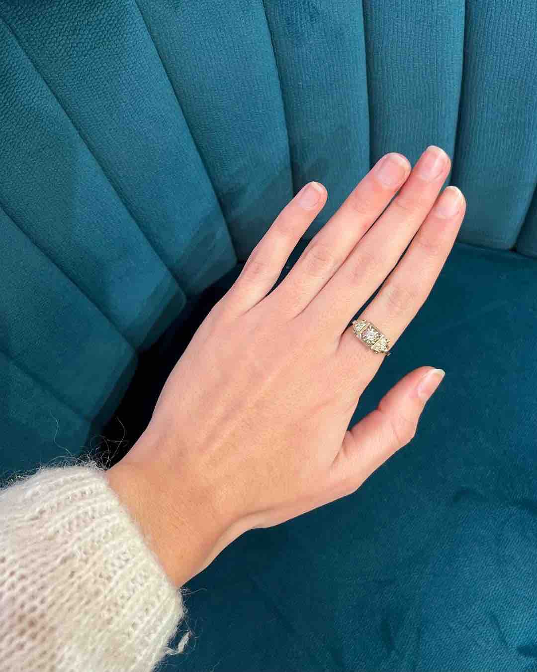 Bague Art déco diamants "Loriane" - Elliade Paris