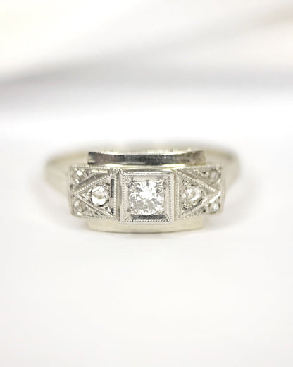 Bague Art-Déco Diamants "Lucile" - Elliade Paris