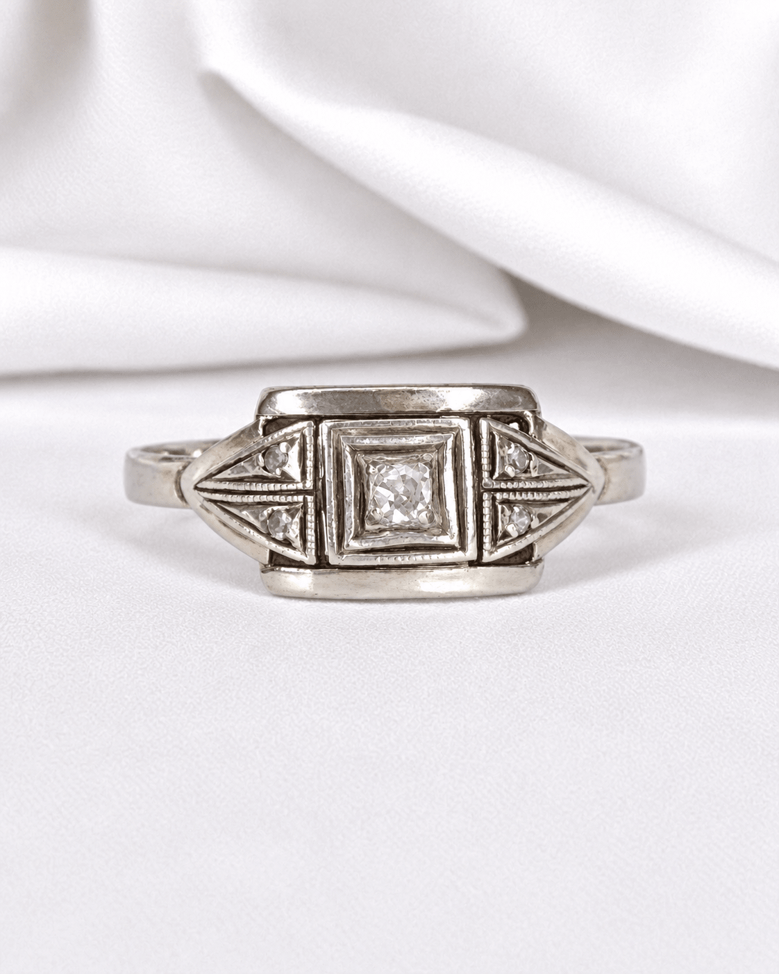 Bague Art-Déco Diamants "Magda" - Elliade Paris