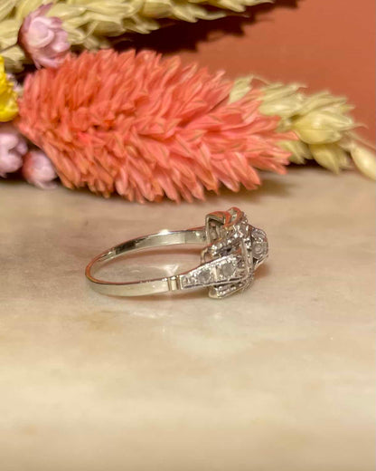 Bague Art - Déco Diamants &quot;Maïssane&quot; - Elliade Paris