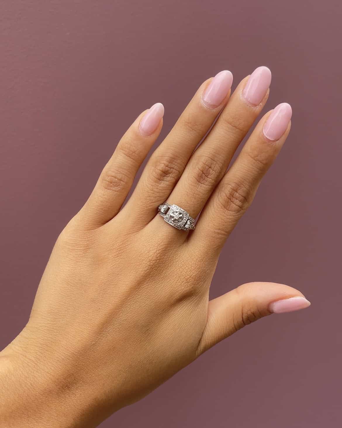 Bague Art - Déco Diamants "Maïssane" - Elliade Paris