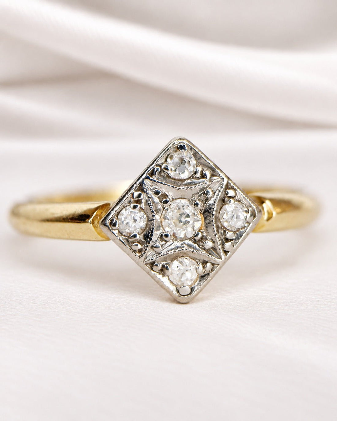 Bague Art-Déco Diamants "Marine" - Elliade Paris