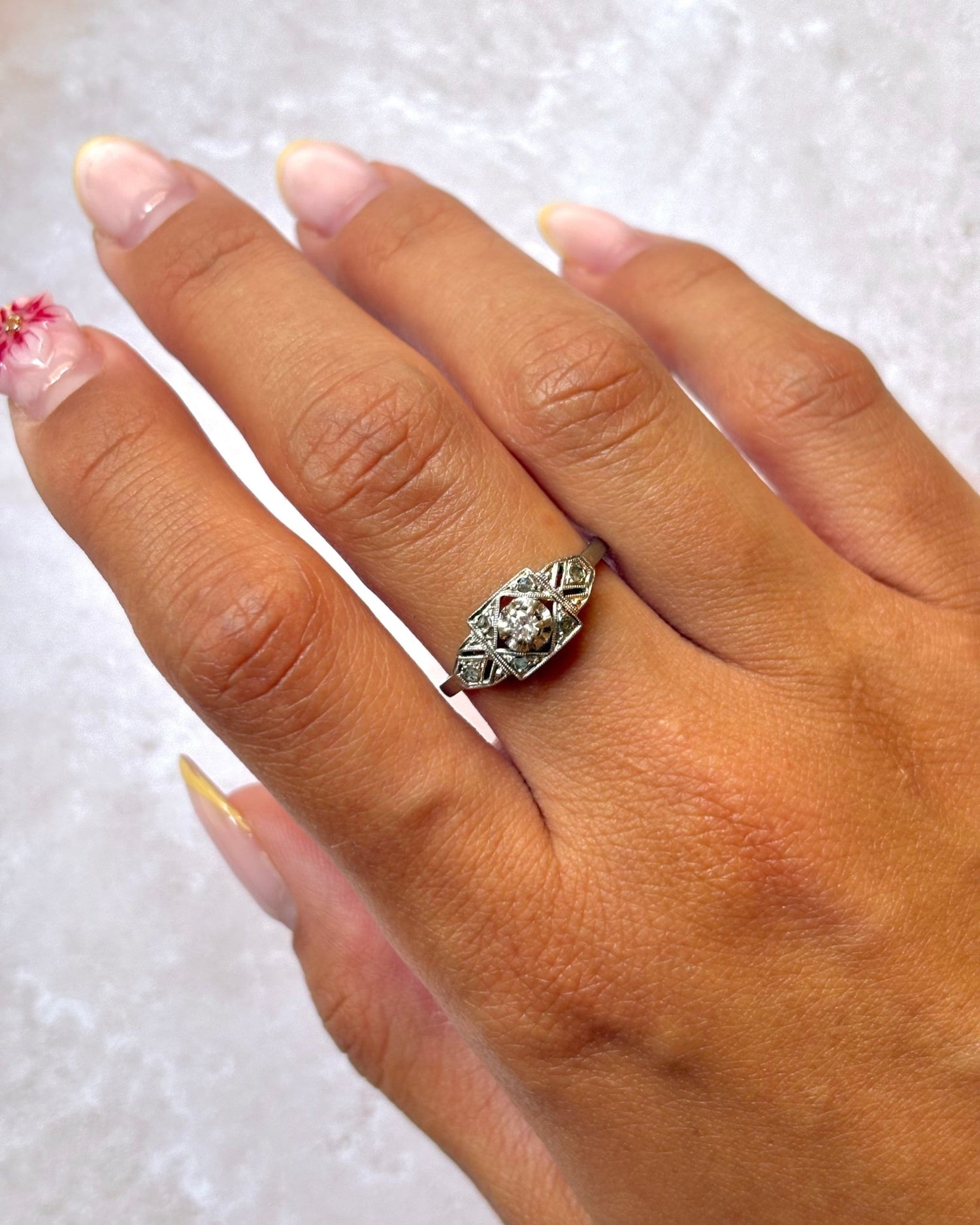 Bague Art-Déco Diamants "Maude" - Elliade Paris