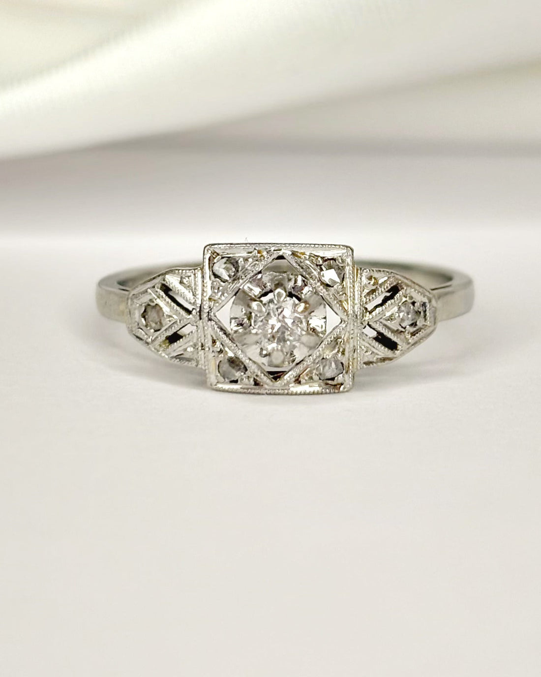 Bague Art-Déco Diamants "Maude" - Elliade Paris