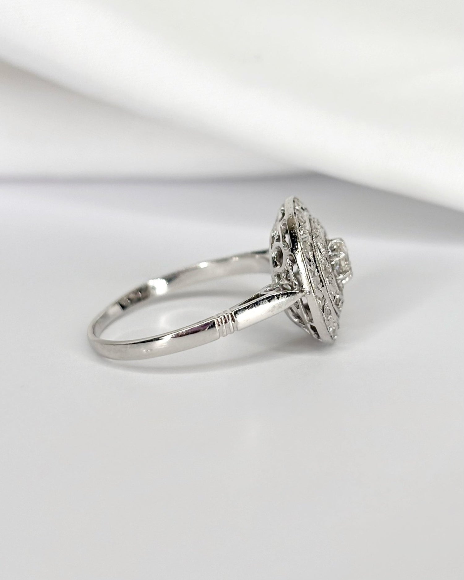 Bague Art - Déco Diamants "Myriam" - Elliade Paris