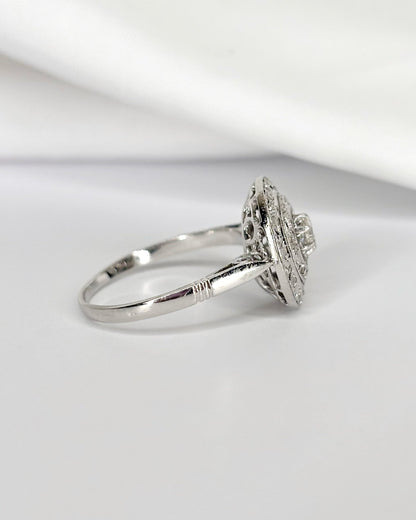 Bague Art - Déco Diamants "Myriam" - Elliade Paris